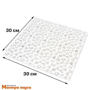 Бумага парафинированная жиростойкая 30*30 см "Сладости" (упак 5 лист)