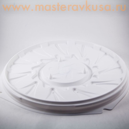 Контейнер круглый,  D200  h110 мм (комплект дно БЕЛОЕ/крышка), УК-296