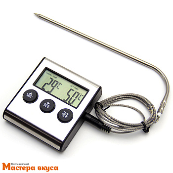 Термометр выносной с термощупом и ЖК экраном электронный