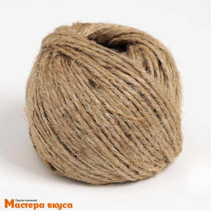 Шпагат джутовый скрученный 50м, d-1,12мм