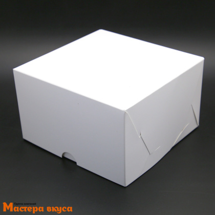 Коробка для  4 капкейков без окна, 160*160*100 мм (белая), АП