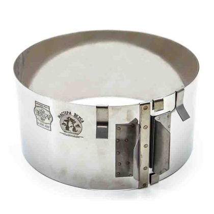 Форма раздвижная КОЛЬЦО, Н- 9,5см, D~20-40см (нерж.сталь) ВЕНТСАР