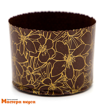 Форма бумажная для кулича (100г) d70*h60 мм ЦВЕТ МИНДАЛЯ