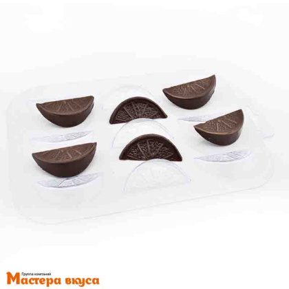 Форма для шоколада пластиковая ШОКО-АПЕЛЬСИНКА 50*25*10,5мм