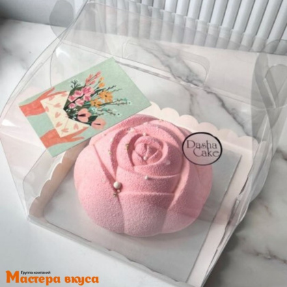 Форма силиконовая, для муссовых десертов РОЗА, D~17см h~5,5см