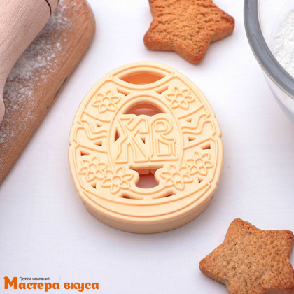 Вырубка пластик  ПАСХАЛЬНОЕ ЯИЧКО (штамп), 10 см