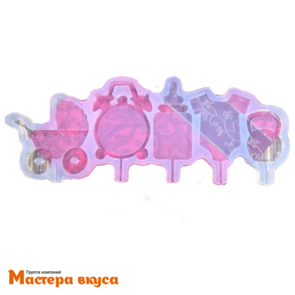 Форма для леденцов силиконовая МЕТРИКА ДЕТСКАЯ новорожденный, (5 ячеек) 