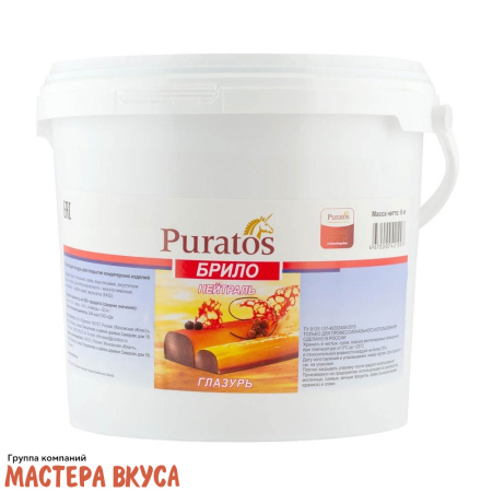 БРИЛО глазурь нейтральная (гель холодного нанесения), Puratos, ведро 1 кг