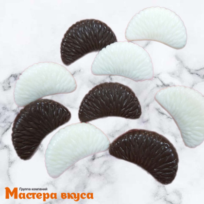 Молд силиконовый ДОЛЬКА МАНДАРИНА 10в1, ~27*16*9 мм 