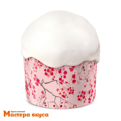 Форма бумажная для кулича (100г) d70*h60 мм САКУРА