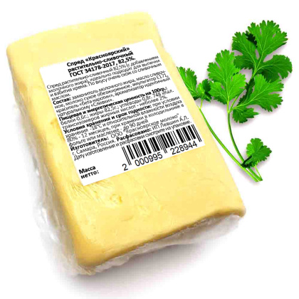 Масло сливочно-растительное (спред растительно-сливочный), 82,5% (Красноярское молоко) 450-550гр