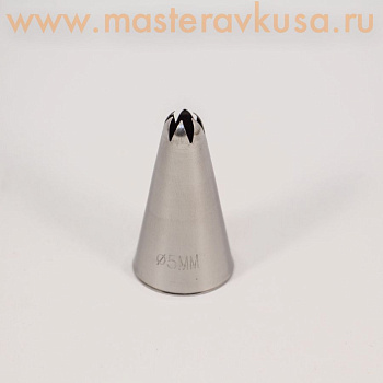 Насадка стальная ЗВЕЗДА закрытая, 5мм  (BC323) №842