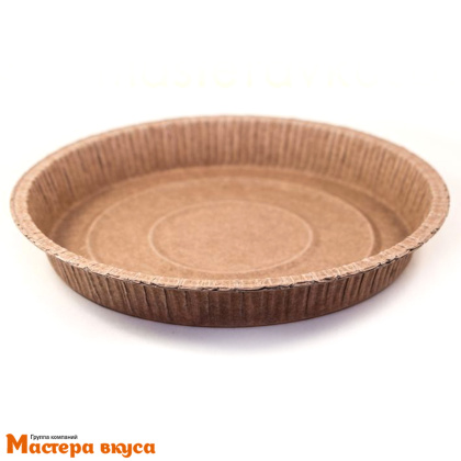 Форма бумажная ПАЙ d160 h30 мм, коричневая