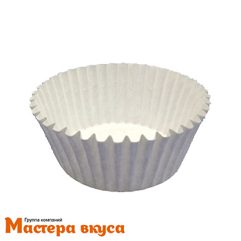 Капсула бумажная "Тарталетки" круглая 140 (белая), 55*43мм, (упак 1000 шт)