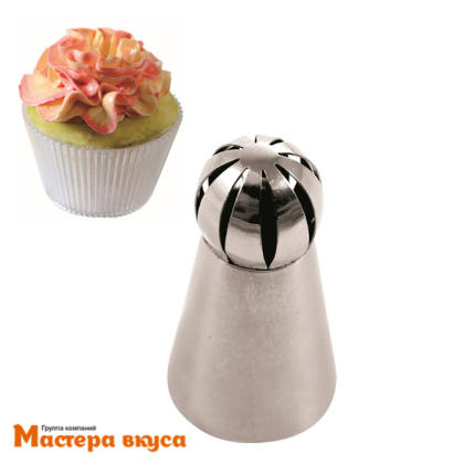 Насадка стальная СФЕРА,  22мм средняя прорезь (BX0101/5)