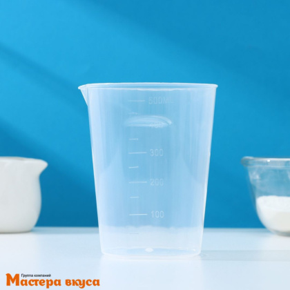 Мерный стакан 500 мл, полистирол "Доляна"