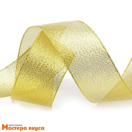Лента парчовая, ЗОЛОТАЯ, 20мм, ~22м