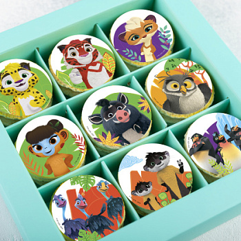 Фотопечать Лео и Тиг, для макаронс, № 135