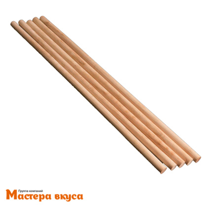 Набор палочек-дюбелей для укрепления уровней торта (деревянная ось), 40 см, d 1 см, 5 шт 