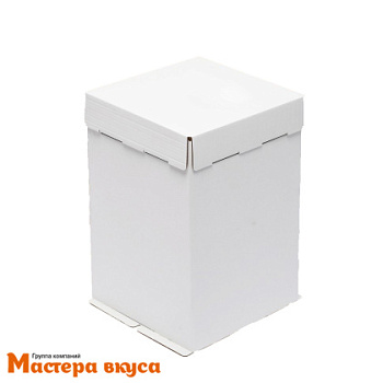 Короб для торта без окна 450*450*350 мм, белый, АП