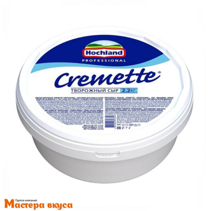 Сыр творожный Cremette (Hochland Pro), ведро 2,2 кг