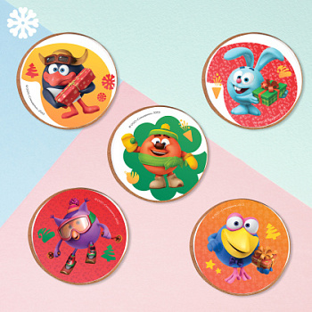 Фотопечать Смешарики, для печенья, № 99