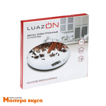Весы электронные кухонные, до 7кг, LuazON "Корица"