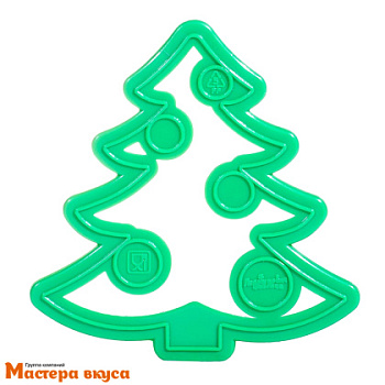 Вырубка пластик  ЕЛОЧКА (штамп), 11*8 см