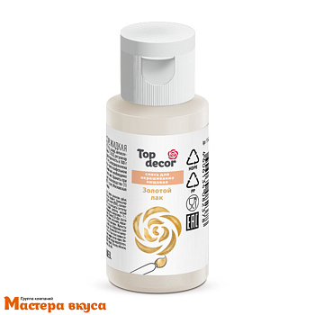 Лак-блеск декоративный Top decor, ЗОЛОТОЙ, 25гр