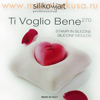 Форма силиконовая Silikomart TI VOGLIO BENE Влюбленность,(набор 7шт+лист), (Италия)