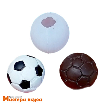 Молд силиконовый  3D ФУТБОЛЬНЫЙ МЯЧ, изд d4,1 см (~45гр)