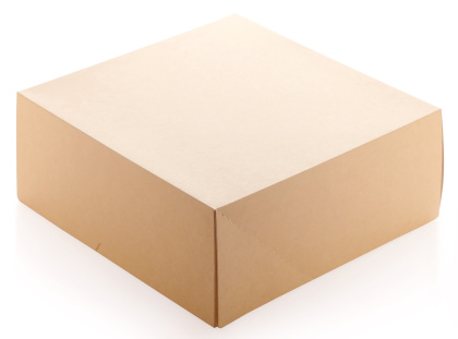 Упаковка для десертов ECO CAKE 6000, без окна 255*255*105 мм (крафт)