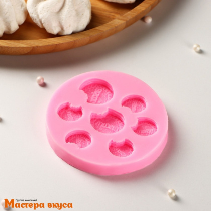 Молд силиконовый БИСКВИТЫ 8*8*1,2 см