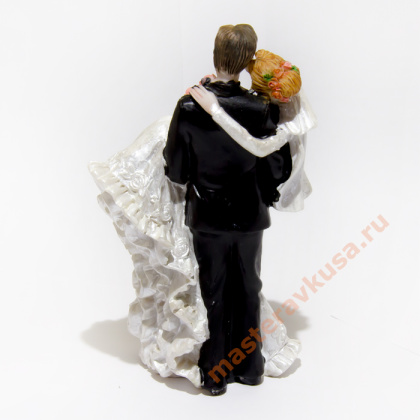 Свадебная декорация на торт Жених и Невеста h-12.5 см