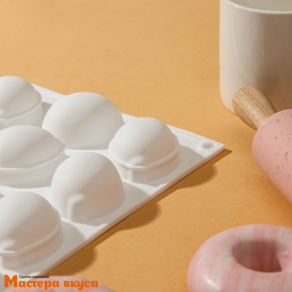 Форма силиконовая, для муссовых десертов ЛИМОНЫ, (15 ячеек) 29*17 см