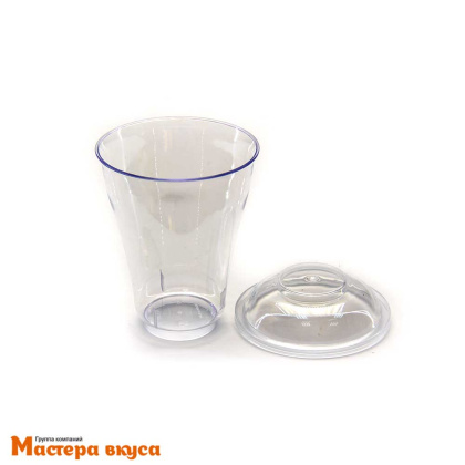 Креманка-стаканчик  с крышкой ДЖЕМИНИ, 200 мл, (пластик)