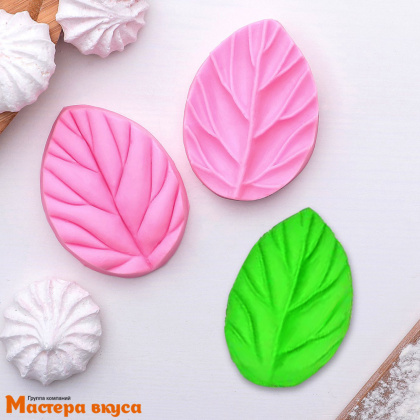 Молд силиконовый, вайнер ЛЕПЕСТОК ВИШНИ 3D (2 части), ~7,5*5,5*2 см