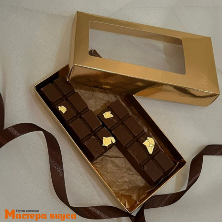 Форма для шоколада пластиковая, плитка ДУБАЙСКИЙ ШОКОЛАД мини, 245*125 мм, 4 ячейки