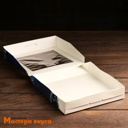 Упаковка для сладостей с окном 200*200*40 мм "Волшебство"