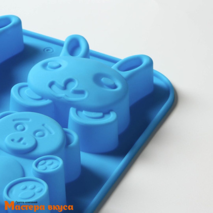 Форма силиконовая ЖИВОТНЫЕ.ЗООПАРК, (6 ячеек) 26*17 см