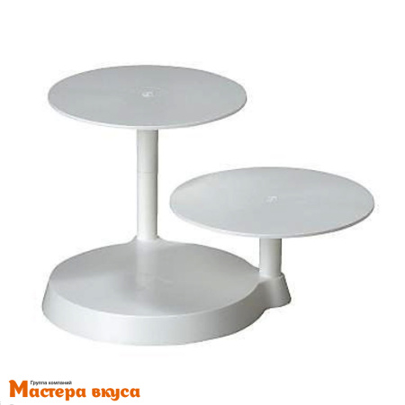 Подставка 3-х ярусная под торт и десерты (отдельные уровни), (пластик)