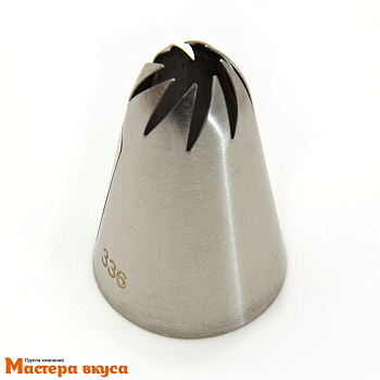 Насадка стальная РОЗА ФАНТАЗИЙНАЯ (звезда 8 лучей), 30*46 мм №336 