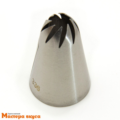 Насадка стальная РОЗА ФАНТАЗИЙНАЯ (звезда 8 лучей), 30*46 мм №336 