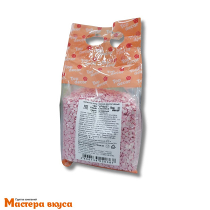Посыпка Сердечки Розовые, упак 750 гр
