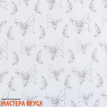Бумага упаковочная тишью "Бабочки" 50*70 см (упак 5 листов) 