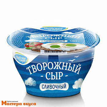 Сыр творожный Cream Cheese (Чудское Озеро), 150 гр