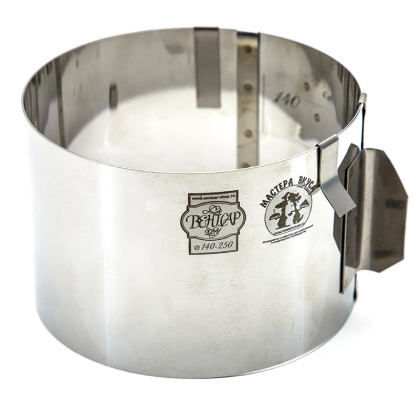 Форма раздвижная КОЛЬЦО, Н- 9,5см, D~14-25см (нерж.сталь) ВЕНТСАР