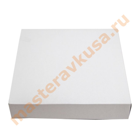 Коробка для пиццы без окна, 225*225*42 мм, белый (для пончиков, пирога)