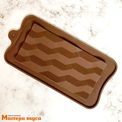 Форма для шоколада силиконовая, плитка МЛЕЧНЫЙ ПУТЬ 15,5*8*1,3 см