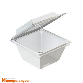 Контейнер квадратный Ракушка, 107*107*77, 500 мл (УК-500П)
